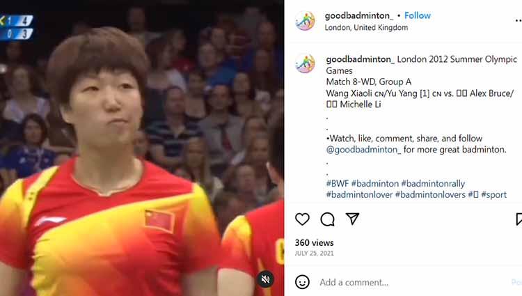 Wang Xiaoli, legenda bulutangkis China.