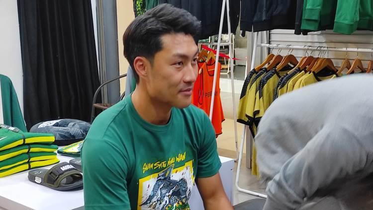 Pemain asing Persebaya Surabaya, Song Ui-young. Foto: Fitra Herdian/INDOSPORT.