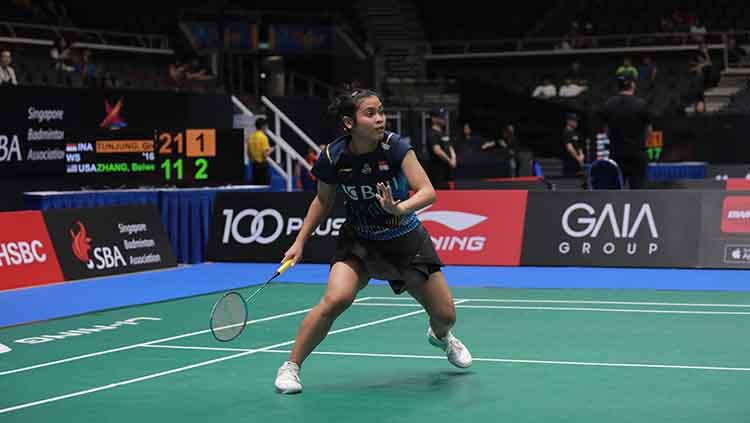 Gregoria Mariska dikandaskan ratu bulutangkis Chinese Taipei, Tai Tzu Ying, di babak 16 besar Singapore Open 2023 yang berlangsung Kamis (8/6/23), siang WIB.