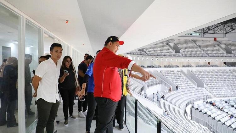 Menpora Dito Ariotedjo Jajal Indoor Multifunction Stadium (IMS) FIBA World Cup 2023, Rabu (08/06/23).