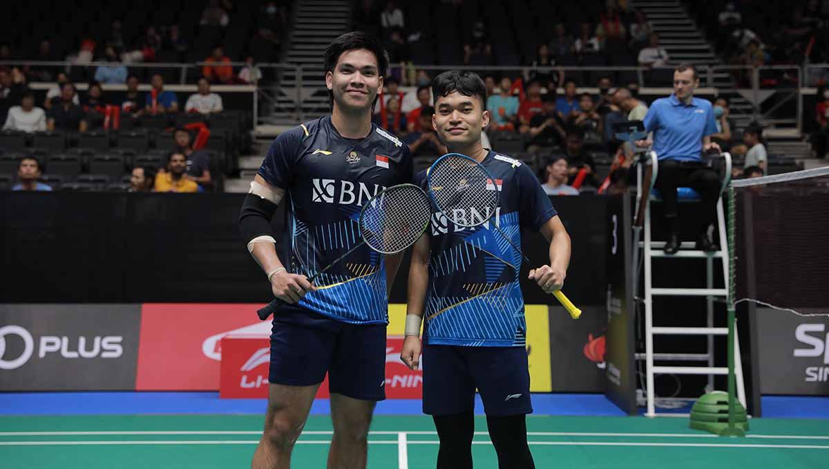 Link live streaming babak 16 besar Australia Open 2023, Kamis (03/08/23), menyajikan perang saudara antara Leo/Daniel vs Pramudya/Yeremia lewat siaran tv INews. (Foto: PBSI)