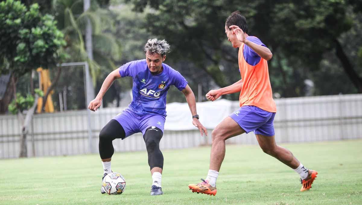 Gunawan Dwi Cahyo saat latihan dengan klub Liga 1 Persik Kediri. (Foto: MO Persik Kediri)
