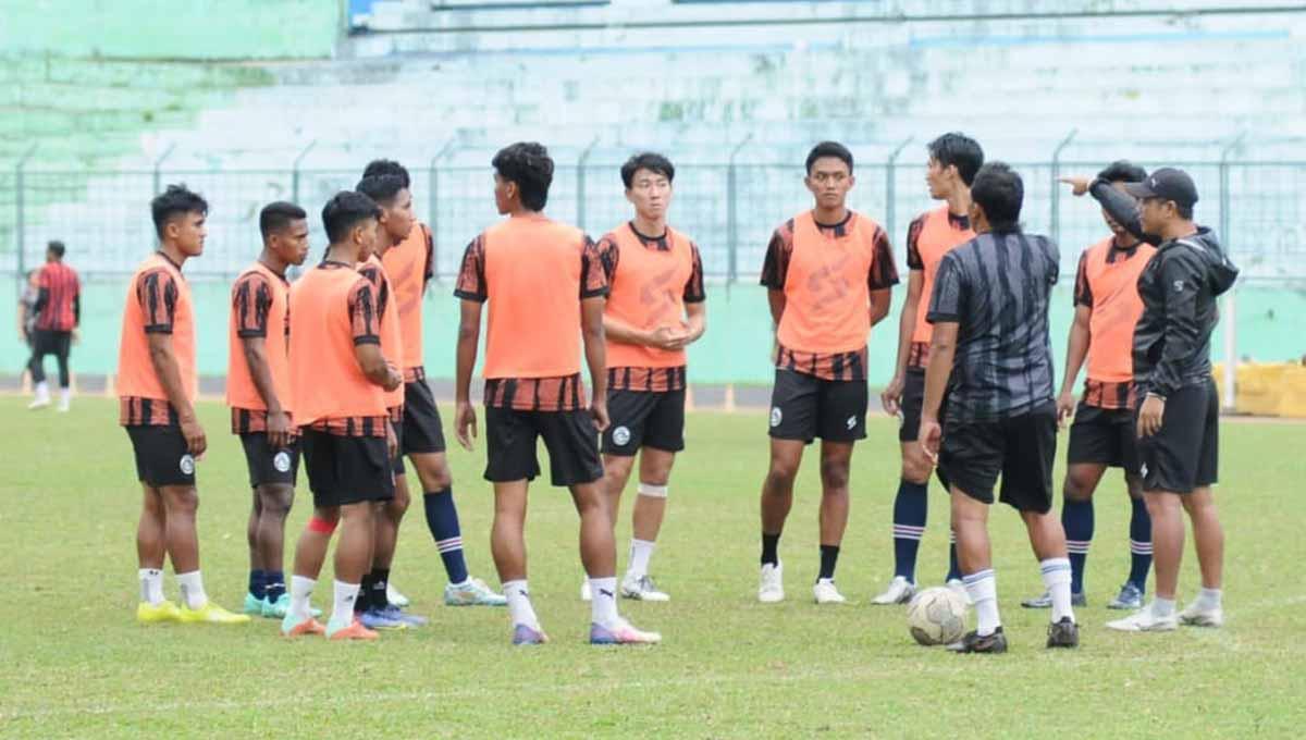 Para pemain Arema FC saat latihan. (Foto: MO Arema FC)