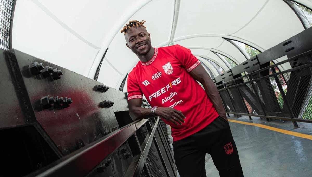 Moussa Sidibe resmi diperkenalkan sebagai pengganti Ryo Matsumura di Persis Solo. (Foto: MO Persis Solo)