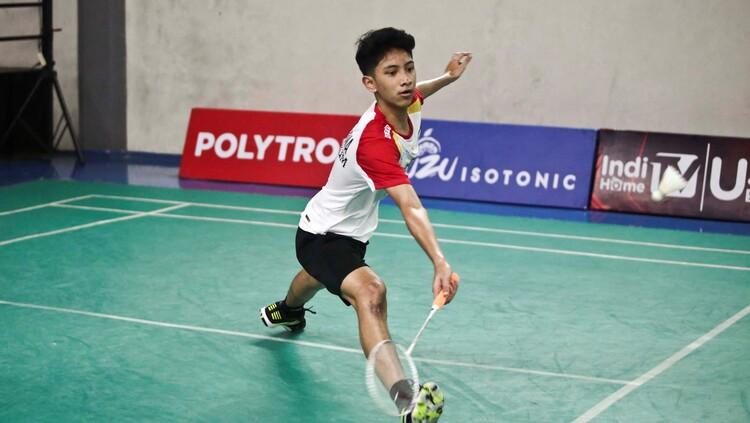 Radithya Bayu Wardana, pemain tunggal putra dari PB Djarum menjuarai Polytron Walikota Cup Solo 2023.