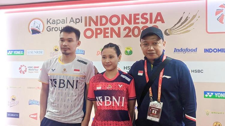 Perjalanan ganda campuran Tanah Air, Rinov Rivaldy/Pitha Haningtyas harus terhenti di babak perempatfinal Indonesia Open 2023.