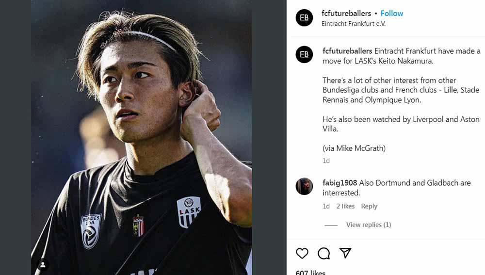 Mengenal Keito Nakamura, striker potensial asal Jepang yang dirumorkan akan jadi pemain baru Liverpool pada bursa transfer musim panas ini. (Foto: Instagram@fcfutureballers) - INDOSPORT