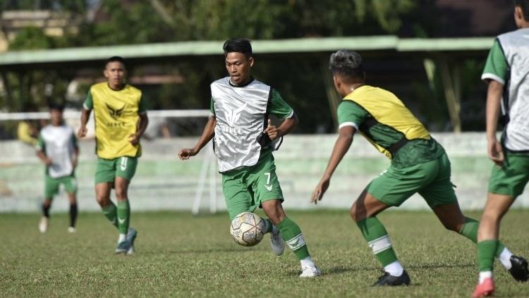 Latihan PSMS Medan menjelang Liga 2 2023/24.