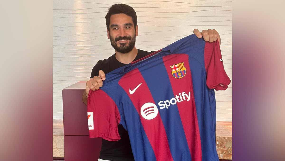 Ilkay Gundogan, resmi gabung Barcelona. (Foto: Instagram@fcbarcelona)