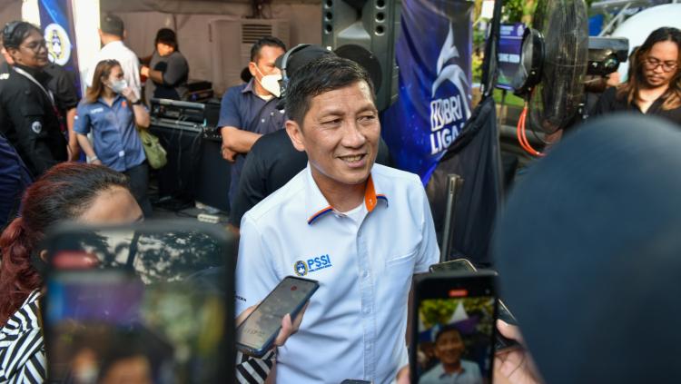 Launching kompetisi Liga 1 2023/2024 yang digelar oleh PT LIB di Taman Aviary BRI, Jakarta, Senin (26/06/23). Acara dihadiri oleh Ketum PSSI Erick Thohir, Waketum PSSI Zainudin Amali, Dirut PT LIB Ferry Paulus.