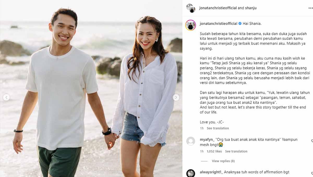 Menjadi tahun penuh cinta, mari mengulas tiga pernikahan fenomenal atlet bulutangkis di pengujung 2023, dimulai dari Jonatan Christie dan Shania Junianatha (Shanju eks JKT 48).