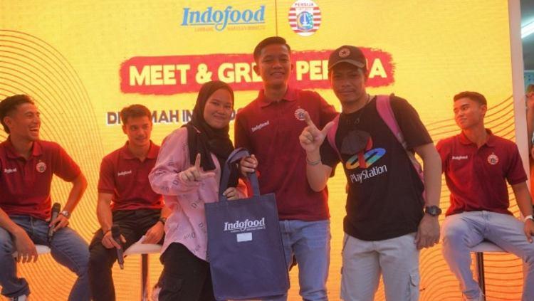 Jumpa Fans Jakmania bersama dengan Riko Simanjuntak, Hanif Sjahbandi, Rio Fahmi, Muhammad Ferrari, dan Aji Kusuma dalam acara Meet & Greet bersama Persija Jakarta di Rumah Indofood 2023