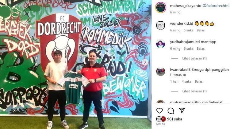 Mahesa Ekayanto, pemain abroad yang dipanggil seleksi Timnas Indonesia U-17 jelang Piala Dunia U-17 2023. (Foto: IG @mahesa_ekayanto)
