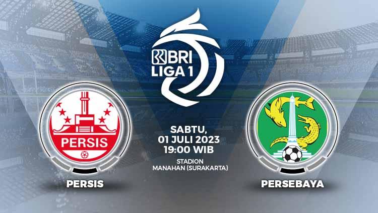 Prediksi pertandingan antara Persis Solo vs Persebaya Surabaya (BRI Liga 1).