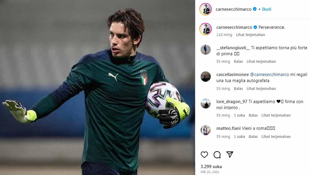 Kiper Italia, Marco Carnesecchi. (Foto: Instagram@carnesecchimarco)