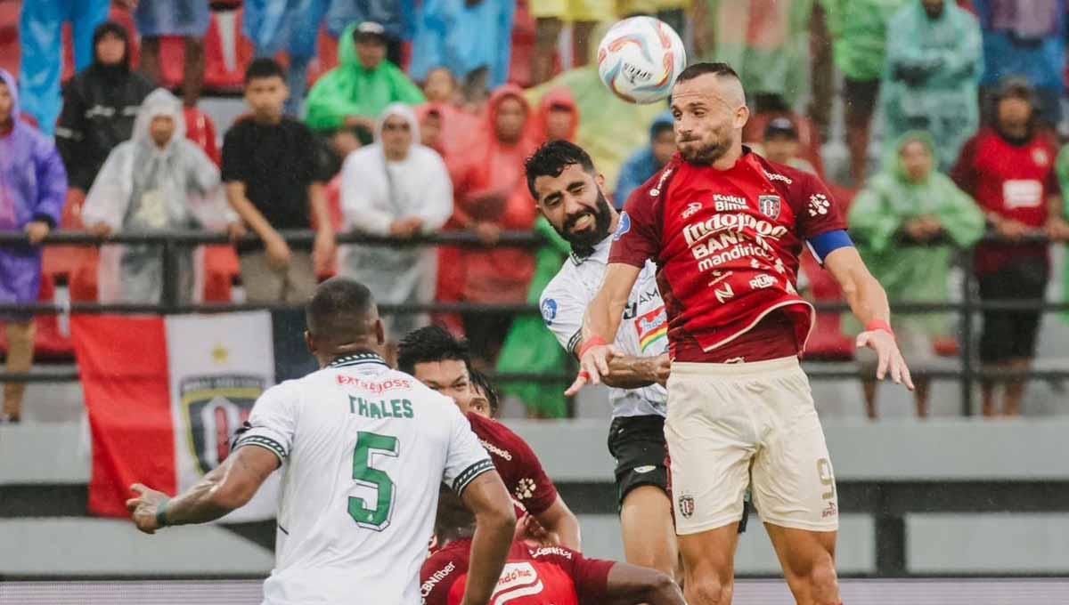 Pertandingan di BRI Liga 1 antara Bali United melawan PSS Sleman di Stadion Kapten I Wayan Dipta Gianyar. (Foto: MO Bali United)