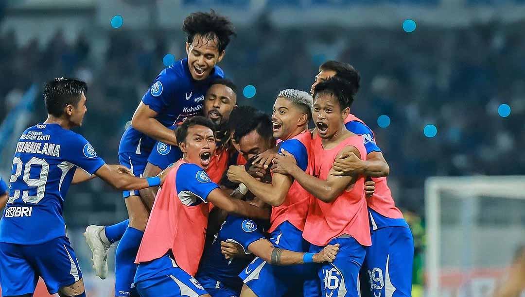 Selebrasi pemain PSIS Semarang usai mencetak gol ke gawang Bhayangkara FC di Liga 1. (Foto: Instagram@psisfcofficial)