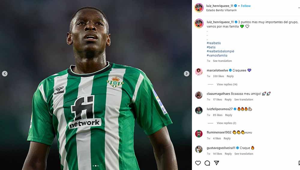 Rumor bursa transfer klub Liga Italia (Serie A), Inter Milan, di mana mereka tengah bersaing dengan Juventus demi mendapatkan Luiz Henrique dari Real Betis.