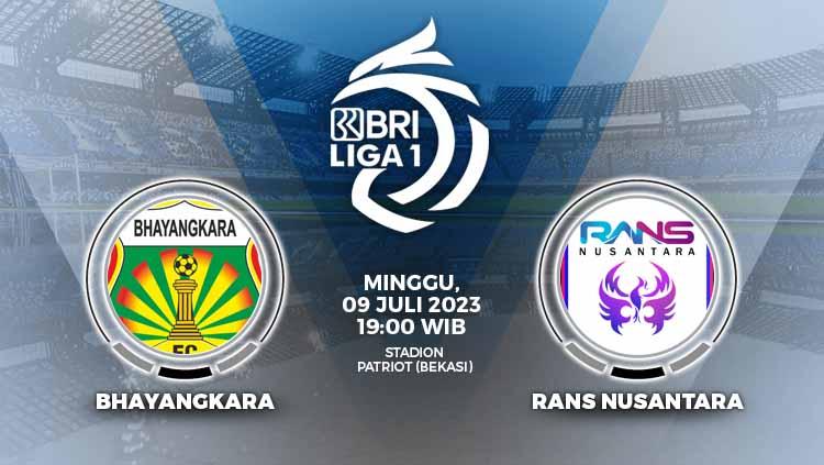 Prediksi pertandingan antara Bhayangkara FC vs RANS Nusantara (BRI Liga 1). - INDOSPORT