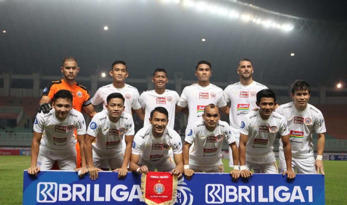 Starting eleven Persija saat melawan Persikabo pada pekan kedua Liga 1 di stadion Pakansari, Minggu (08/07/23).