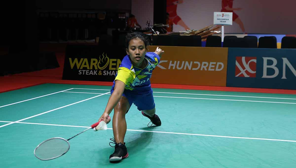 Bintang bulutangkis Mutiara Ayu Puspitasari berhasil membuat Badminton Lovers (BL) merinding usai sukses menggondol medali emas di Kejuaraan Asia Junior 2023. (Foto: PBSI)