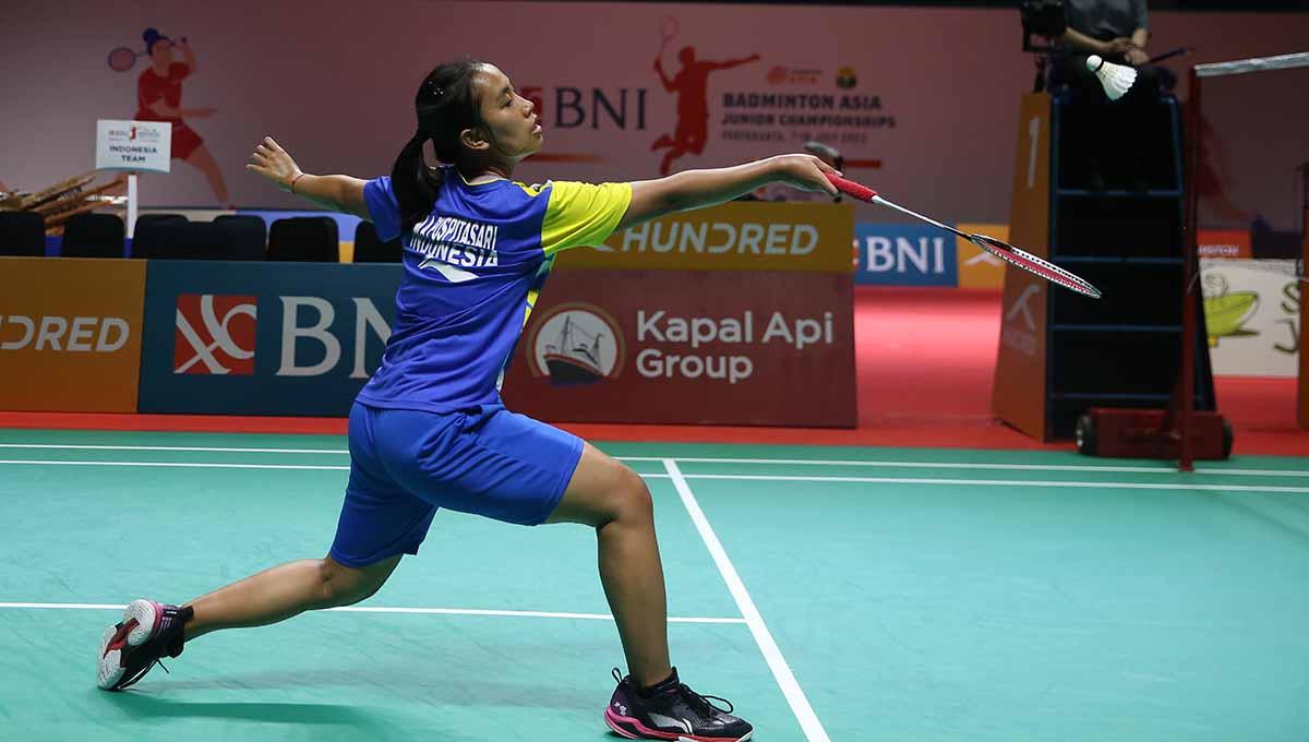 Tunggal putri Indonesia, Mutiara Ayu Puspitasari juara Badminton Asia Junior Championships atau Kejuaraan Asia Junior 2023. (Foto: PBSI) - INDOSPORT