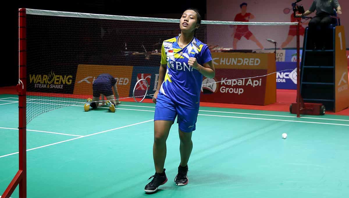 Rekap hasil Indonesia International Challenge 2023, sejumlah wakil Indonesia gugur termasuk Mutiara Ayu Puspitasari gagal susul Chiara Marvella Handoyo ke 16 besar. (Foto: PBSI)