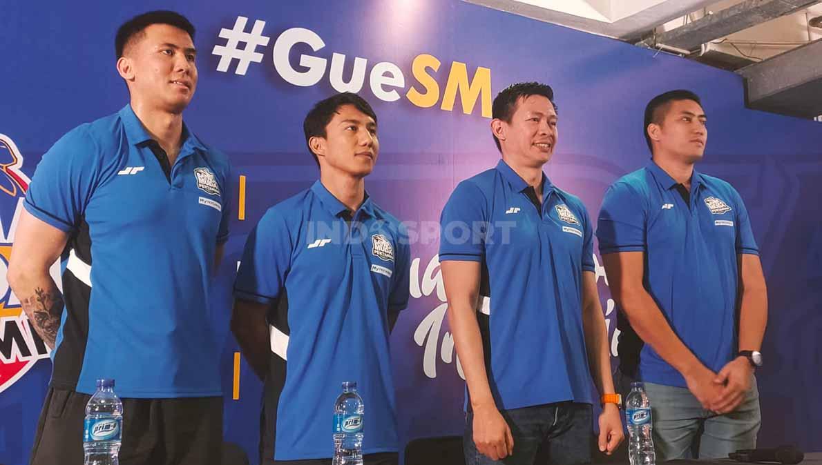 Press Conference Satria Muda Jelang Semifinal IBL 2023, Rabu (12/07/23), di Mahaka Square, Kelapa Gading, Jakarta Utara.