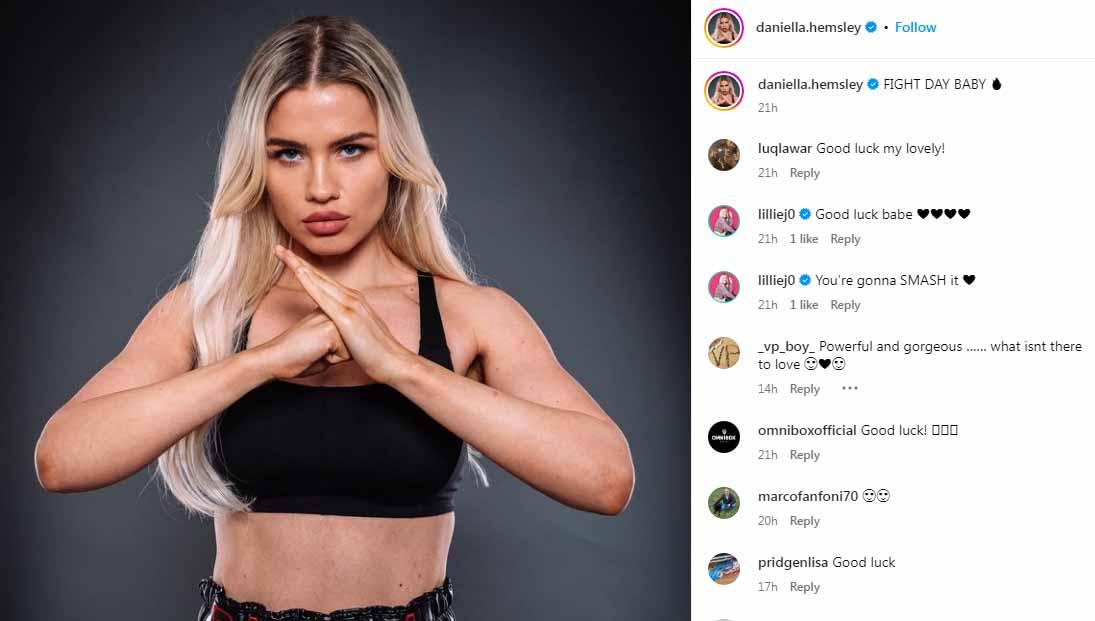 Daniella Hemsley, model OnlyFans. (Foto: Instagram@daniella.hemsley)