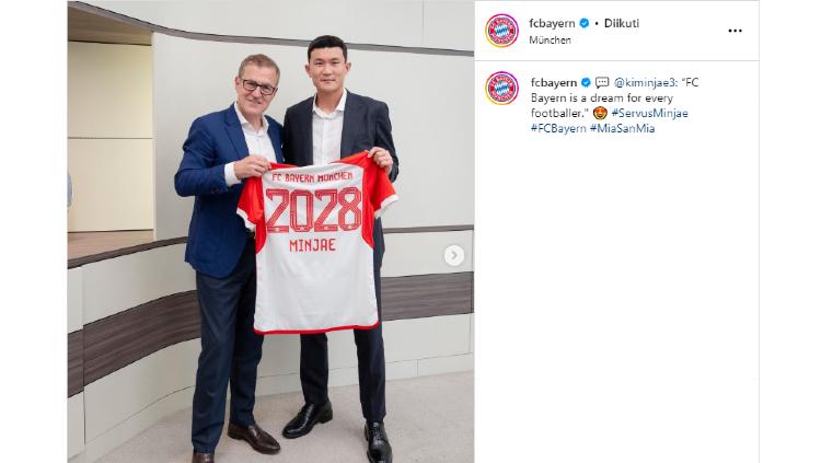 Kim Min-Jae Resmi Diperkenalkan Sebagai Rekrutan Baru Bayern Munchen