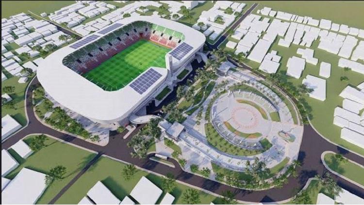 Proyek revitalisasi Stadion Teladan. - INDOSPORT