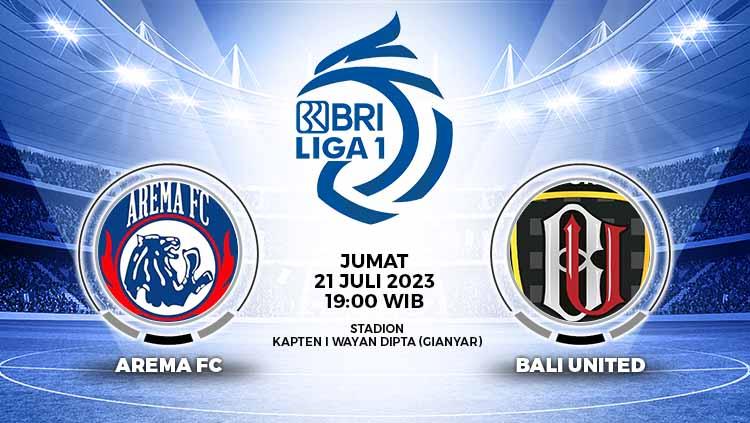 Hasil Pertandingan Liga 1 antara Arema FC vs Bali United. - INDOSPORT