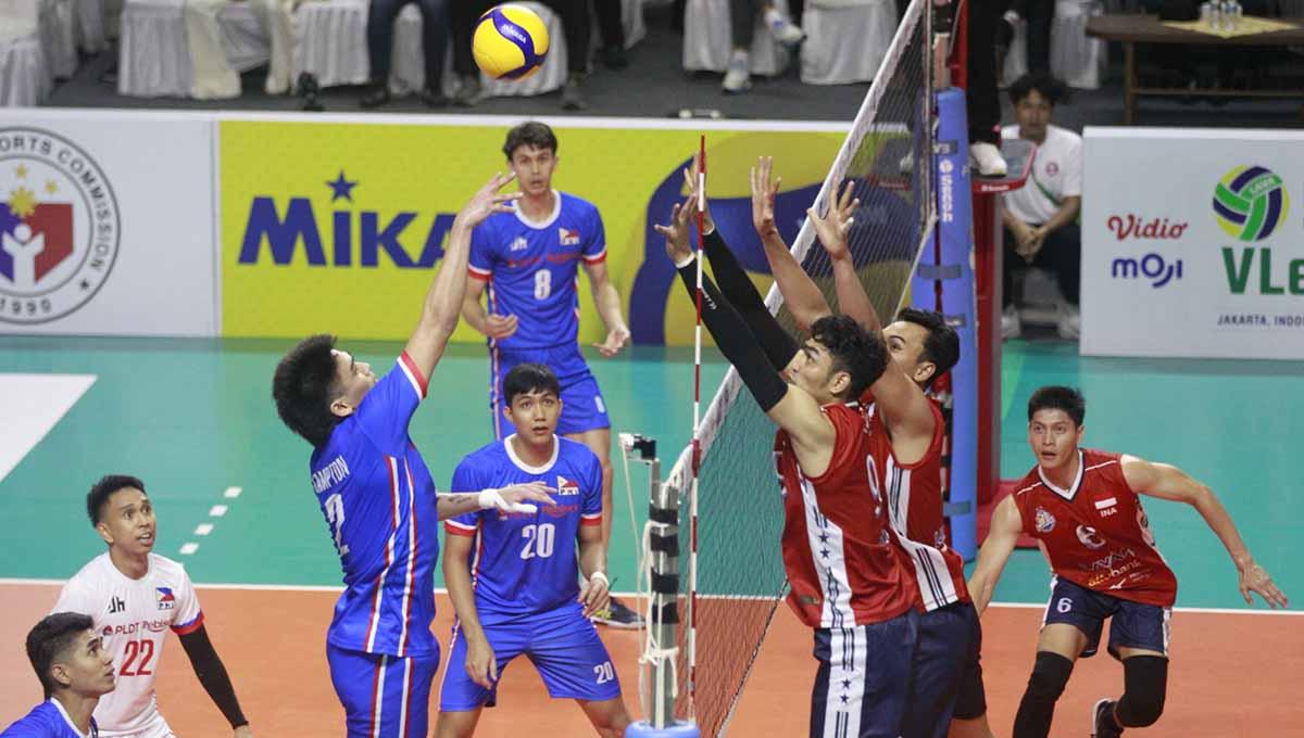 Link live streaming SEA V League 2023 antara Thailand vs Indonesia yang berlangsung di Santa Rosa Sport Complex, Laguna, Filipina, Minggu (30/07/23). (Foto: PBVSI)