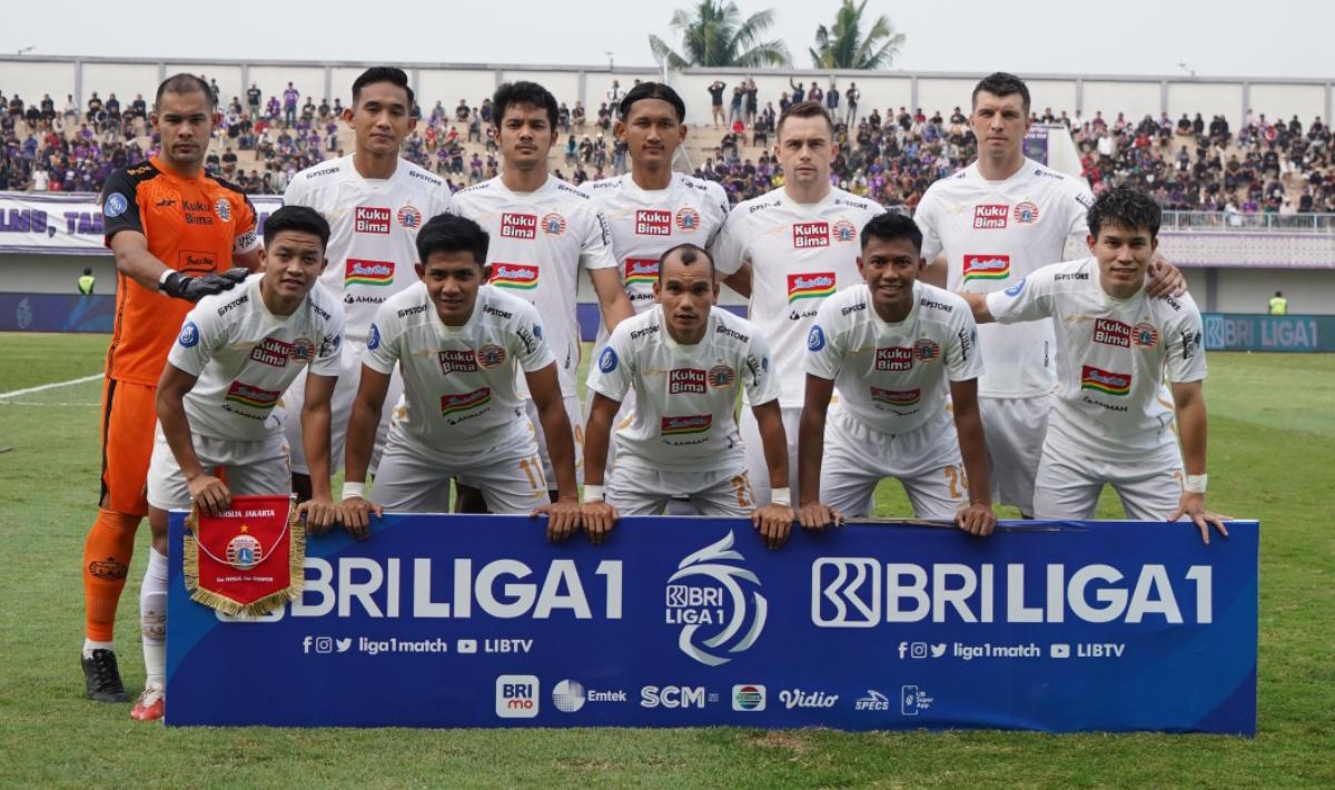 Starting eleven Persija Jakarta pada pekan keempat Liga 1 2023/2024 melawan Persita di Indomilk Arena, Sabtu (21/07/23).