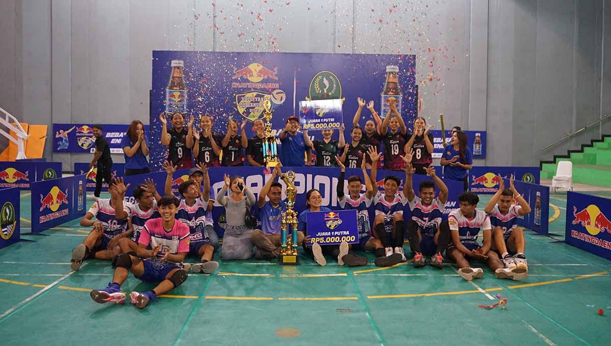 Turnamen bola voli se-Jawa Barat, Kratingdaeng Volleyball Gubernur Cup 2023 regional Sukabumi selesai digelar, dengan Bellor dan Lintang keluar sebagai juara. - INDOSPORT