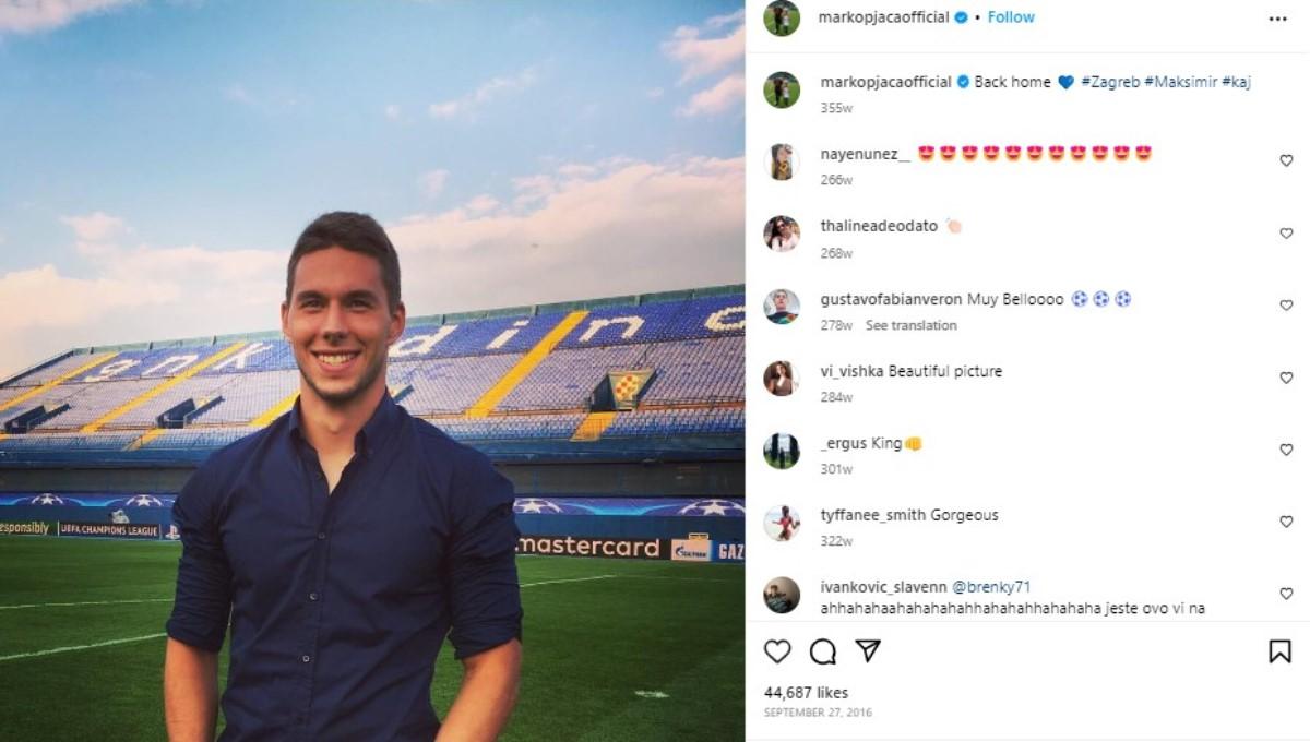 Pemain Juventus yang terpinggirkan, Marko Pjaca. Foto: instagram/markopjacaofficial.