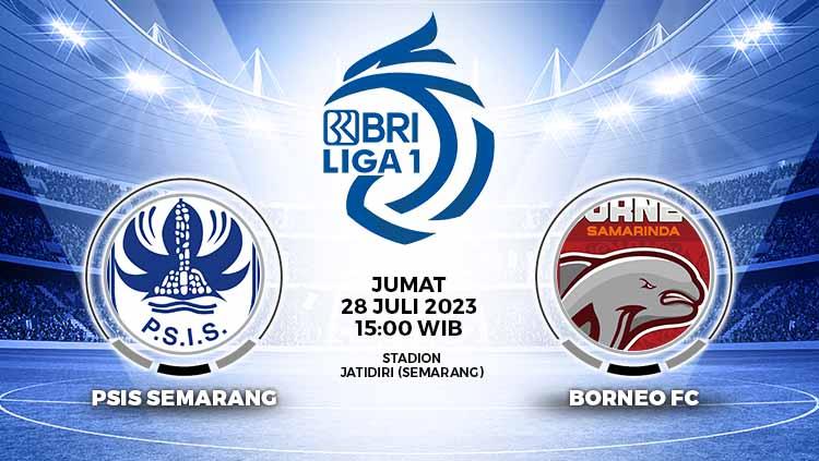 Link live streaming laga Liga 1 untuk pekan ke-5 antara Borneo FC vs PSIS Semarang pada hari Jumat (28/07/23) pukul 15.00 WIB.