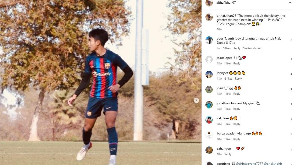 Althaf Fawwaz Khan, pemain yang dicoret dari Timnas Indonesia U-17 jelang Piala Dunia U-17, kini dapat beasiswa untuk main di tim Schalke 04. - INDOSPORT
