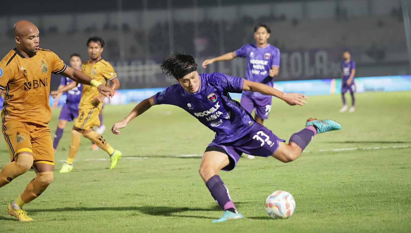 Pertemuan pertama Persita Tangerang vs Bhayangkara FC pada laga Liga 1 di Stadion Indomilk Arena (Tangerang), Kamis (03/08/23). (Foto: MO Persita Tangerang)