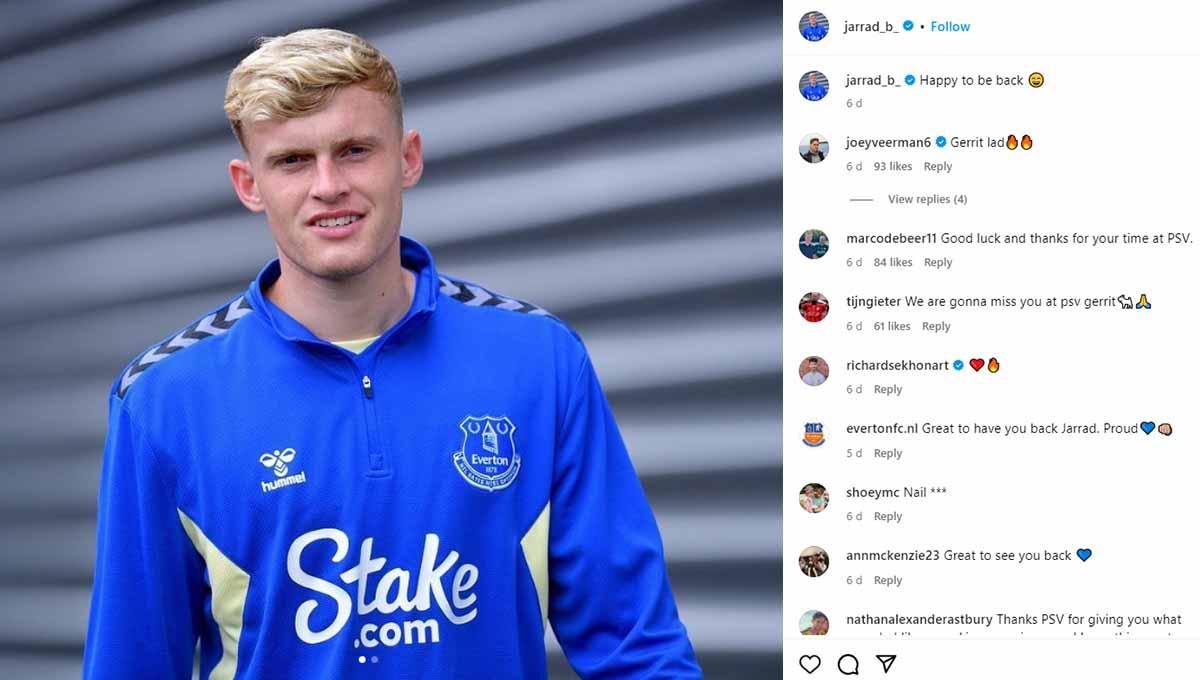 Everton bocorkan harga Jarrad Branthwaite di bursa transfer musim panas 2023, apakah klub Liga Inggris (Premier League), Manchester United, masih minat?