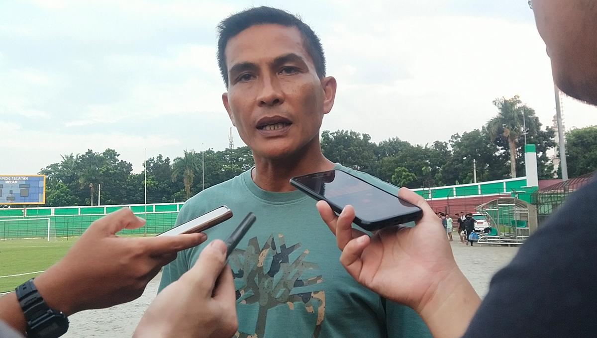 Pelatih PSMS Medan, Ridwan Saragih.