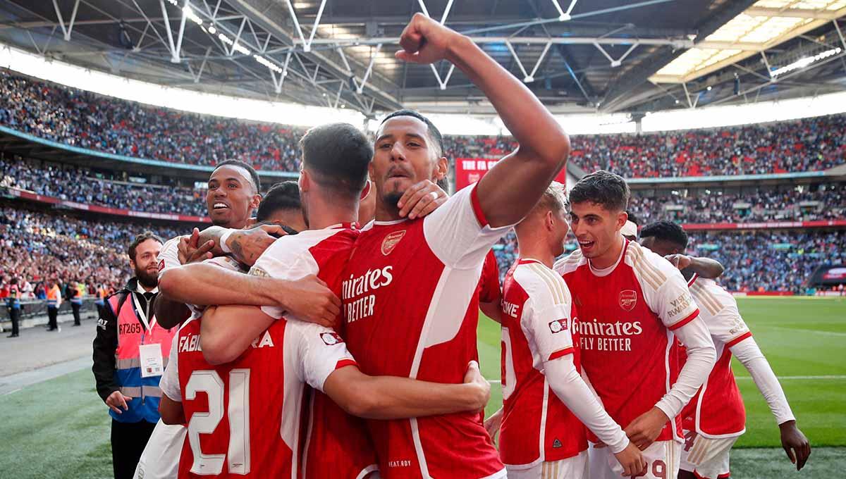 Raksasa Liga Spanyol, Real Madrid, hanya jadikan Ousmane Diomande sebagai umpan. Ternyata, bek tangguh Arsenal jadi buruan di bursa transfer selanjutnya. (Foto: REUTERS/Peter Cziborra)