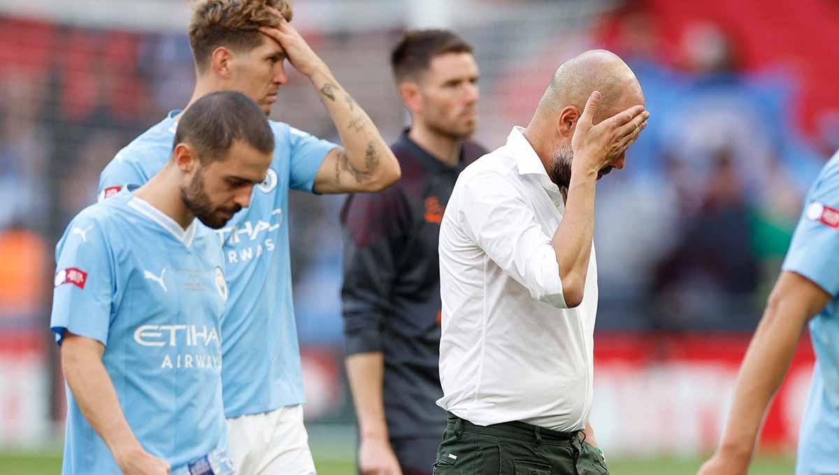 3 klub tujuan Pep Guardiola jika Manchester City degradasi dari Liga Inggris (Premier League) 2023-2024. (Foto: REUTERS/Peter Cziborra)