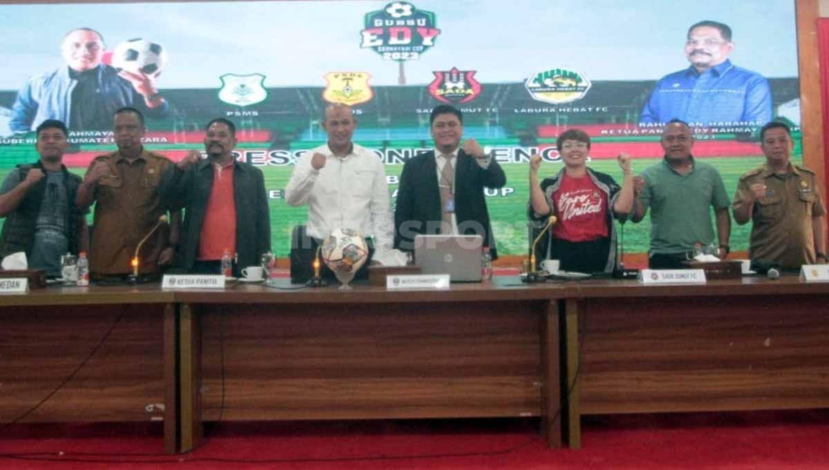 Suasana jumpa pers Edy Rahmayadi Cup 2023. Foto: Aldi Aulia Anwar/INDOSPORT.