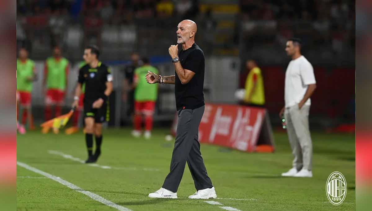 Pelatih AC Milan, Stefano Pioli pada laga Trofeo Silvio Berlusconi di Stadion Brianteo, U-Power, (Monza), Rabu (09/08/23). (Foto: acmilan)