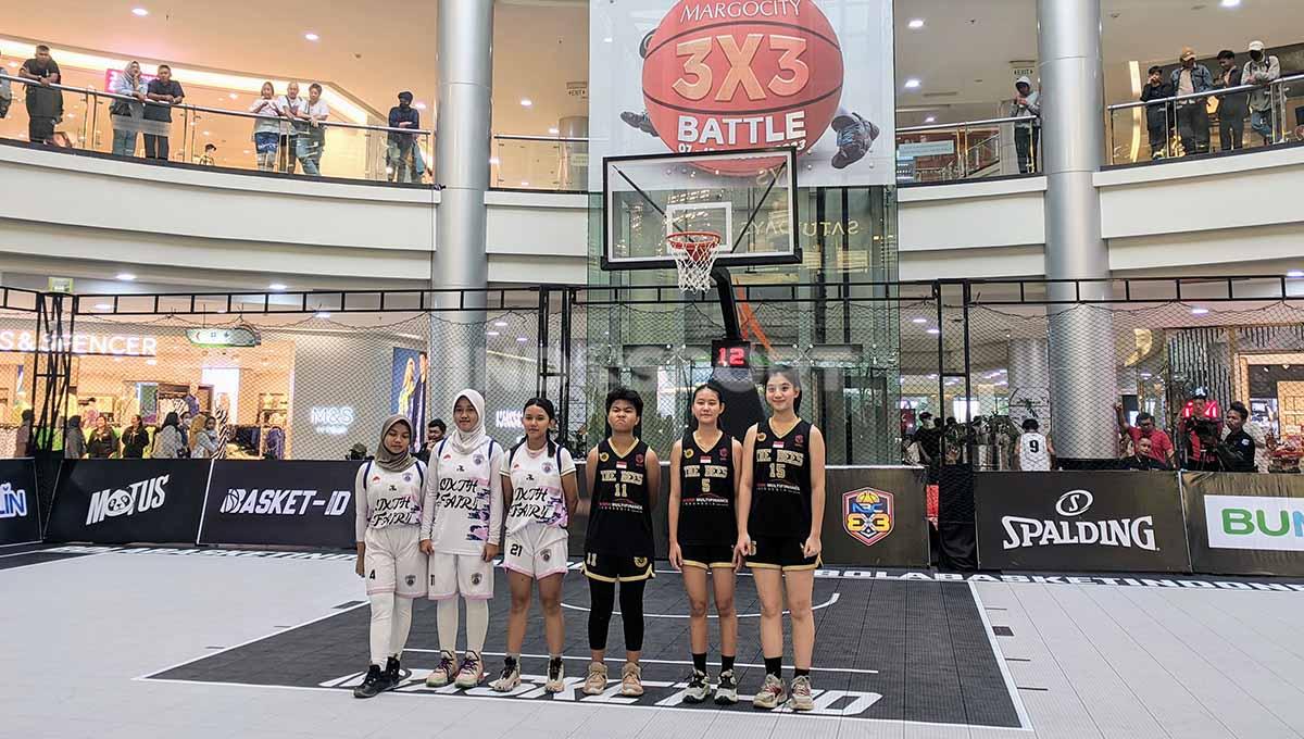 Turnamen Basket Kelompok Umur bertajuk Margo City 3x3 Battle di Margonda City Mall, Depok. (Foto: Ammara Marthiara/INDOSPORT)