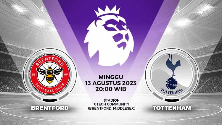 Berikut ini link live streaming Liga Inggris (Premier League) antara Brentford vs Tottenham Hotspur, Minggu (13/08/23) pukul 20.00 WIB. (Liga Inggris).
