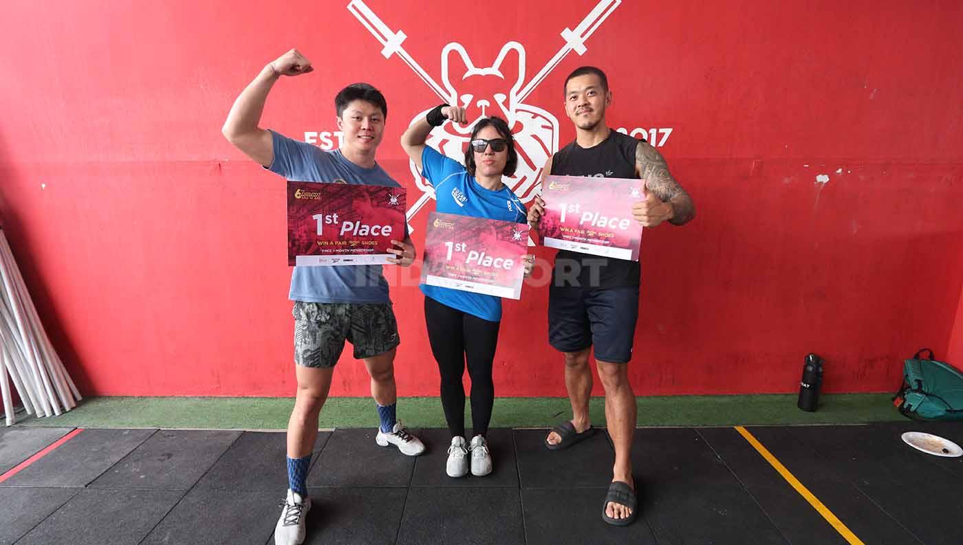 Guardian of Isekai, salah satu dari 19 tim peserta yang berhasil keluar menjadi pemenang dalam acara Fitness Fungsional yang bertempat di BSD, Tangerang. (Foto: Hendro Hardiyanto/INDOSPORT)