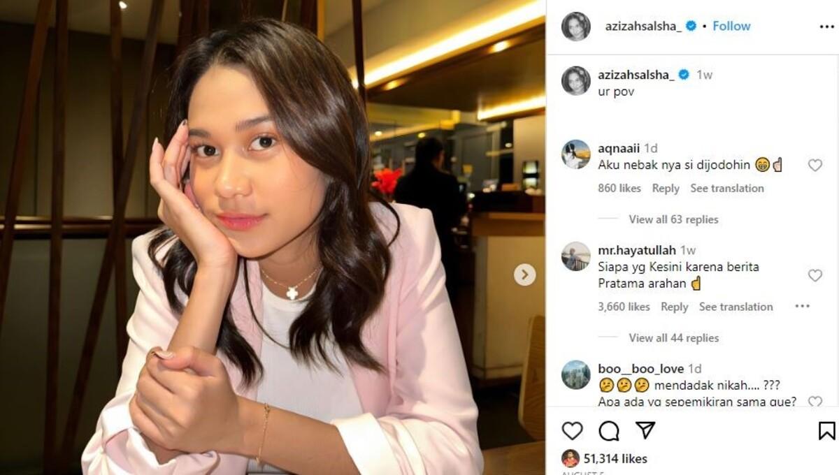 Azizah Salsha, selebgram yang kabarnya akan menikah dengan Pratama Arhan di Jepang (Foto: IG @azizahsalsha_)