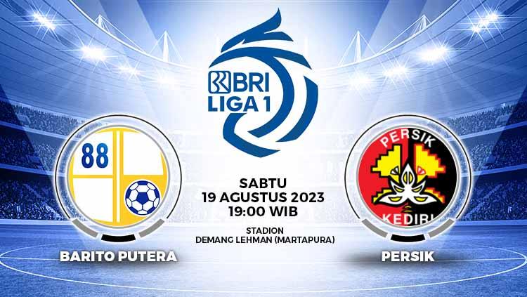 Hasil Pertandingan Liga 1 antara Barito Putera vs Persik Kediri. - INDOSPORT